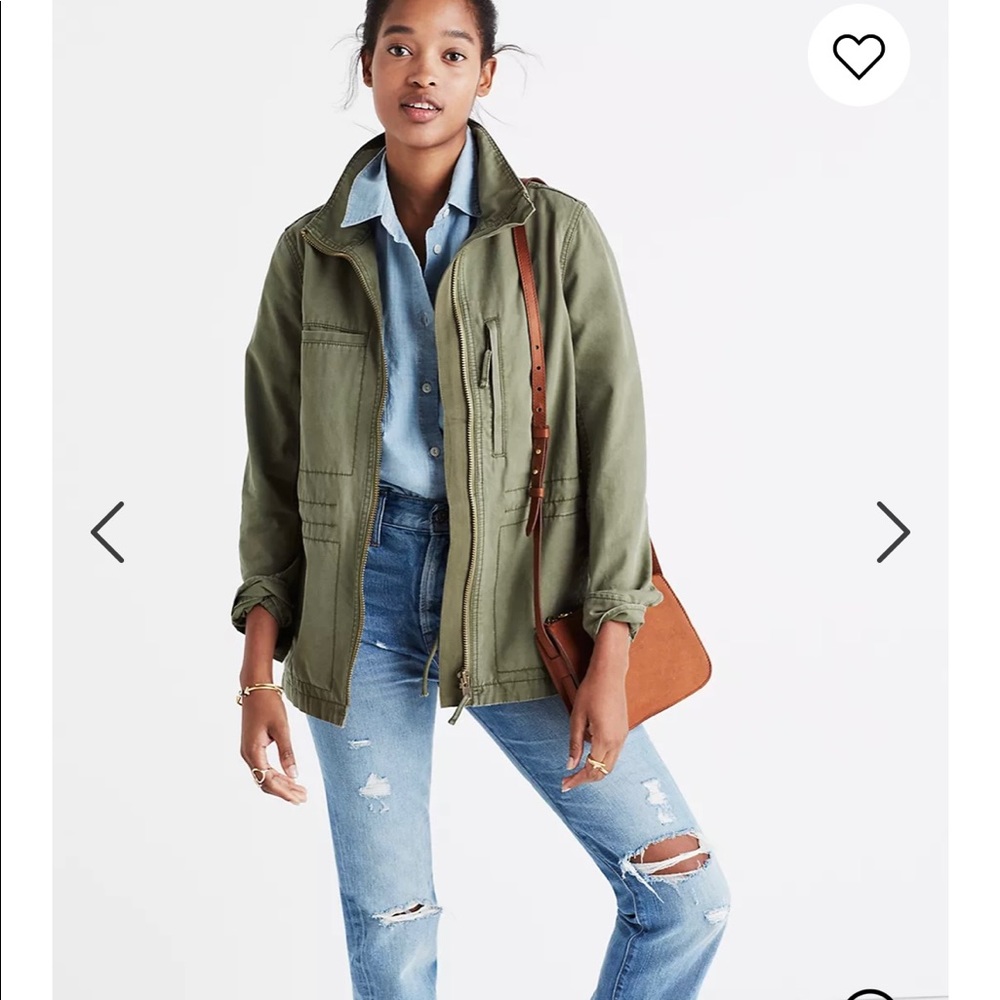 Madewell Fleet Army Jacket Green